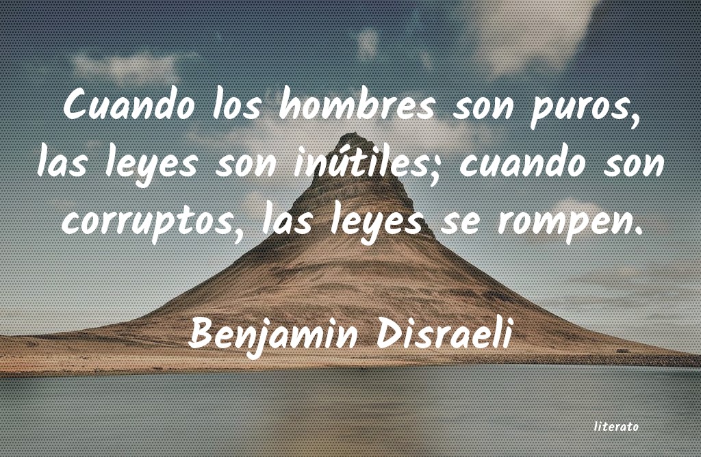 frases de Benjamin Disraeli