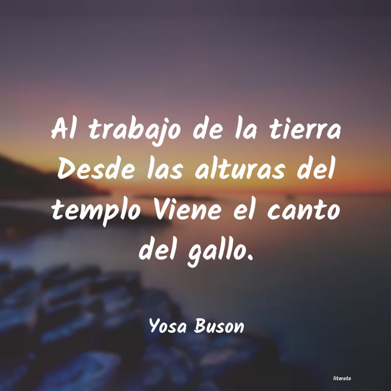frases de Yosa Buson