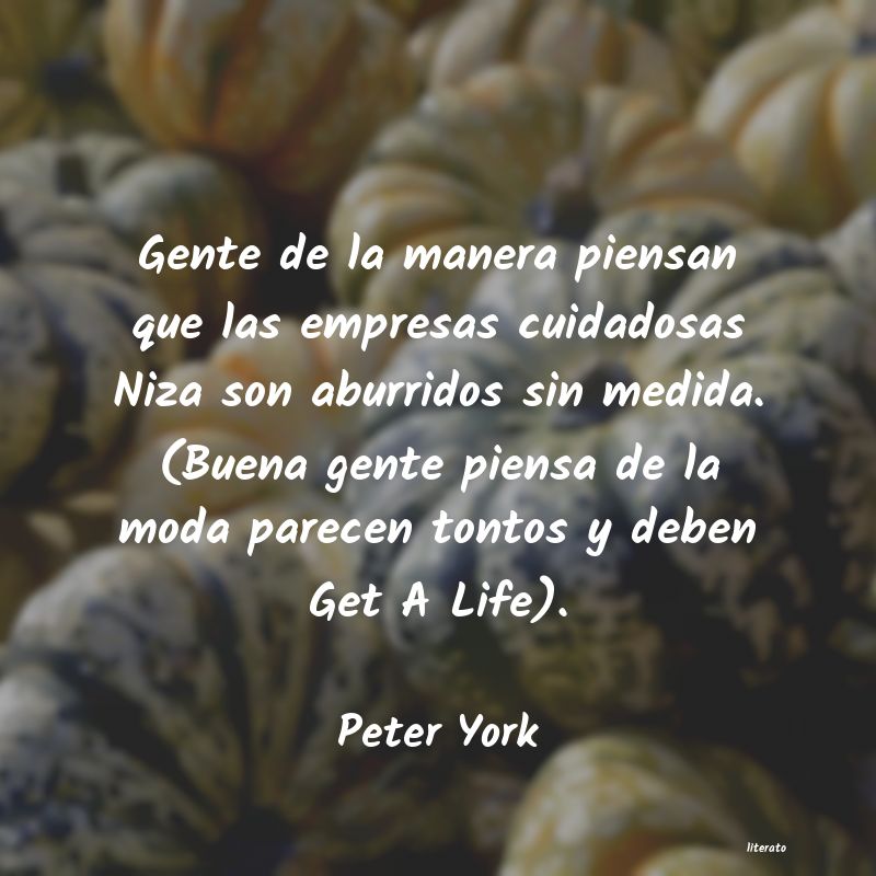 frases de Peter York