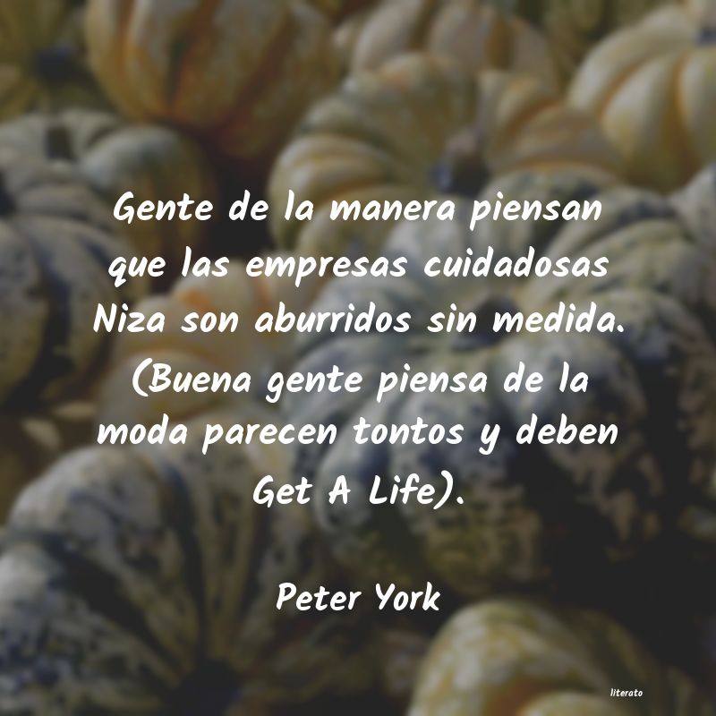 Frases de Peter York