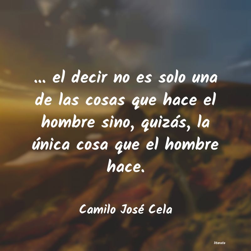 Frases de Camilo José Cela