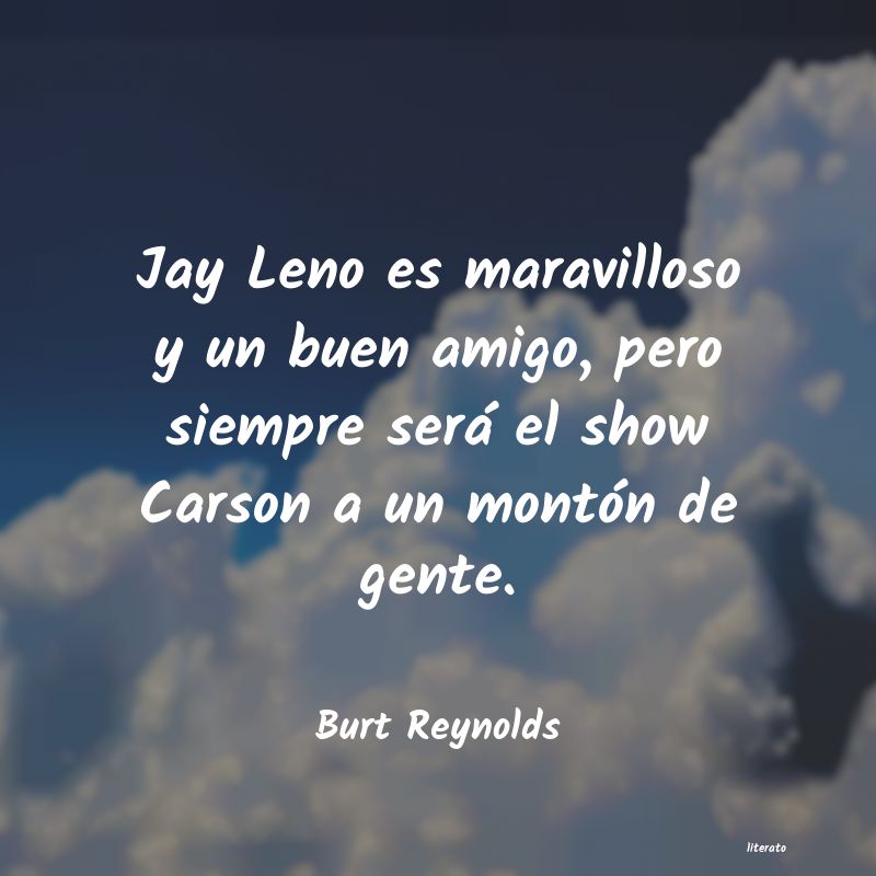 frases de Burt Reynolds