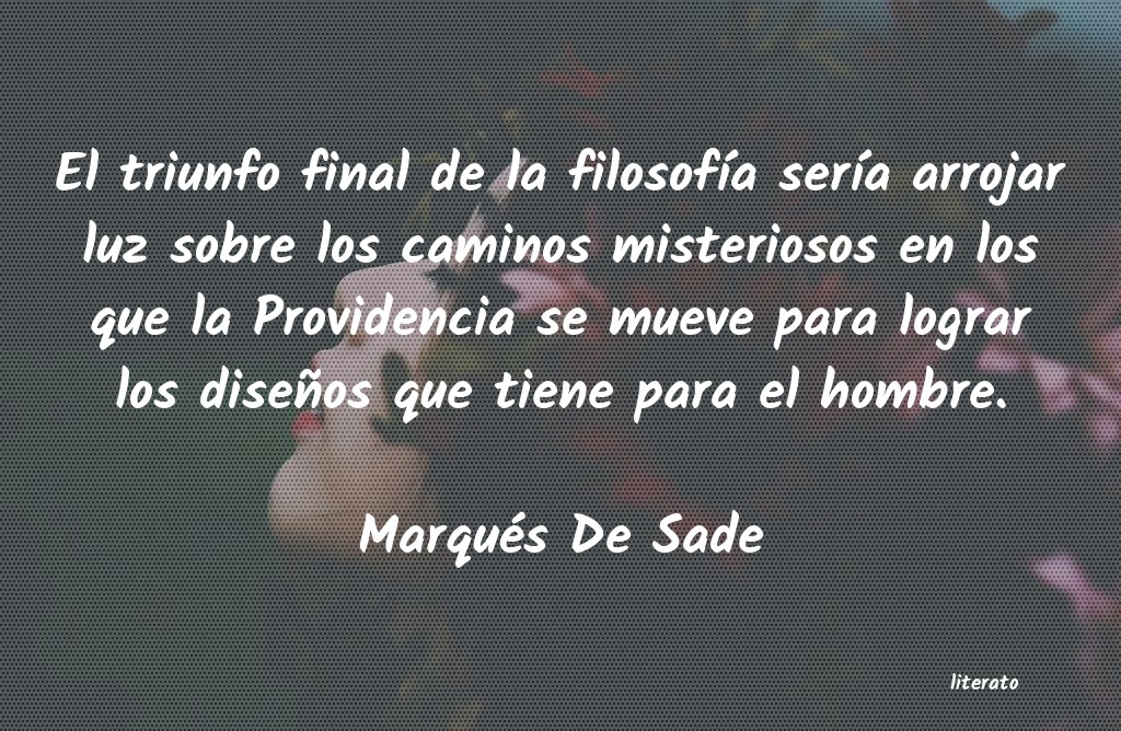 Frases de Marqués De Sade