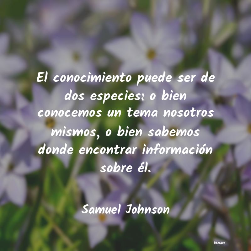 Frases de Samuel Johnson