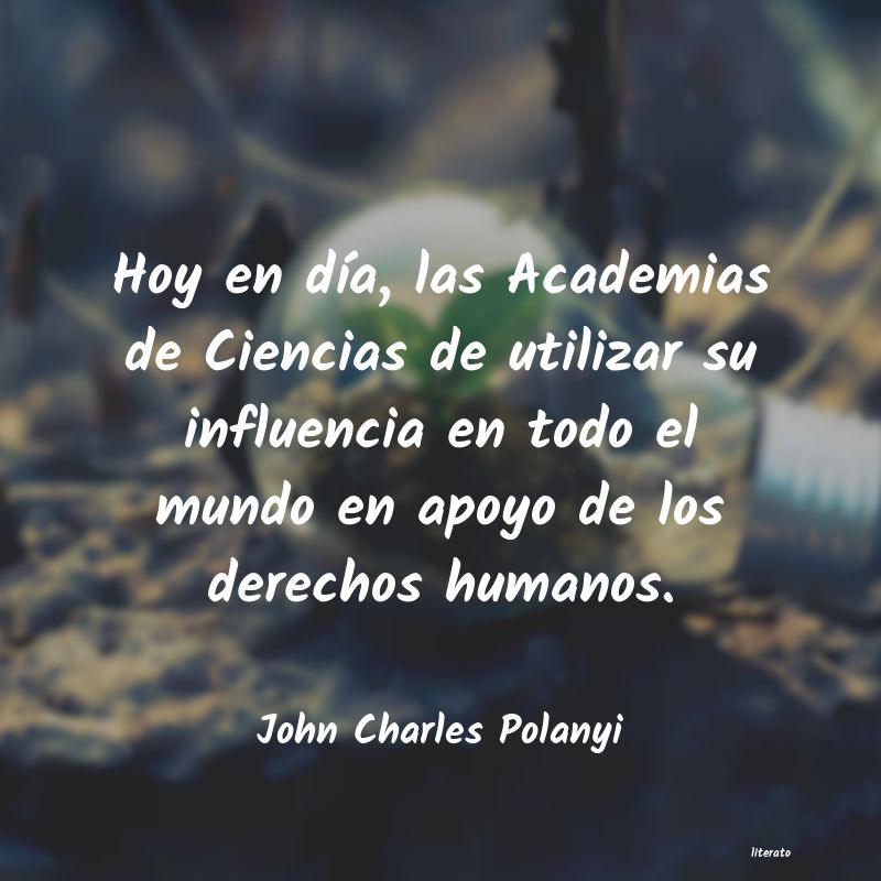 Frases de John Charles Polanyi