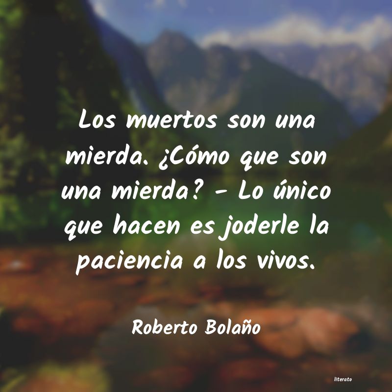 Frases de Roberto Bolaño