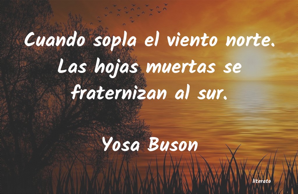 frases de Yosa Buson