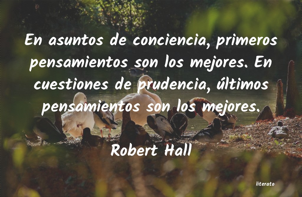 Frases de Robert Hall