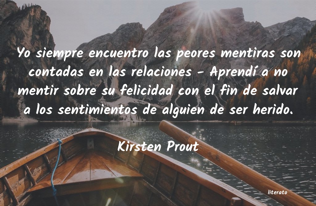 frases de Kirsten Prout