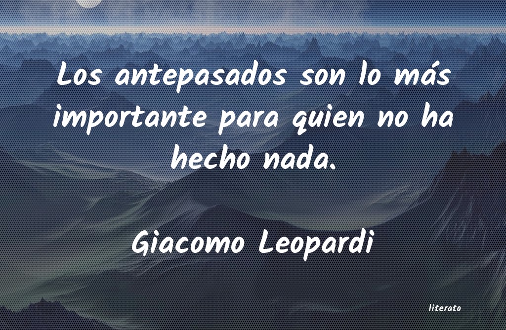 Frases de Giacomo Leopardi