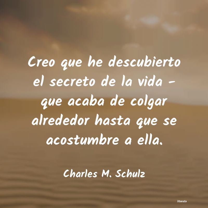 frases de Charles M. Schulz
