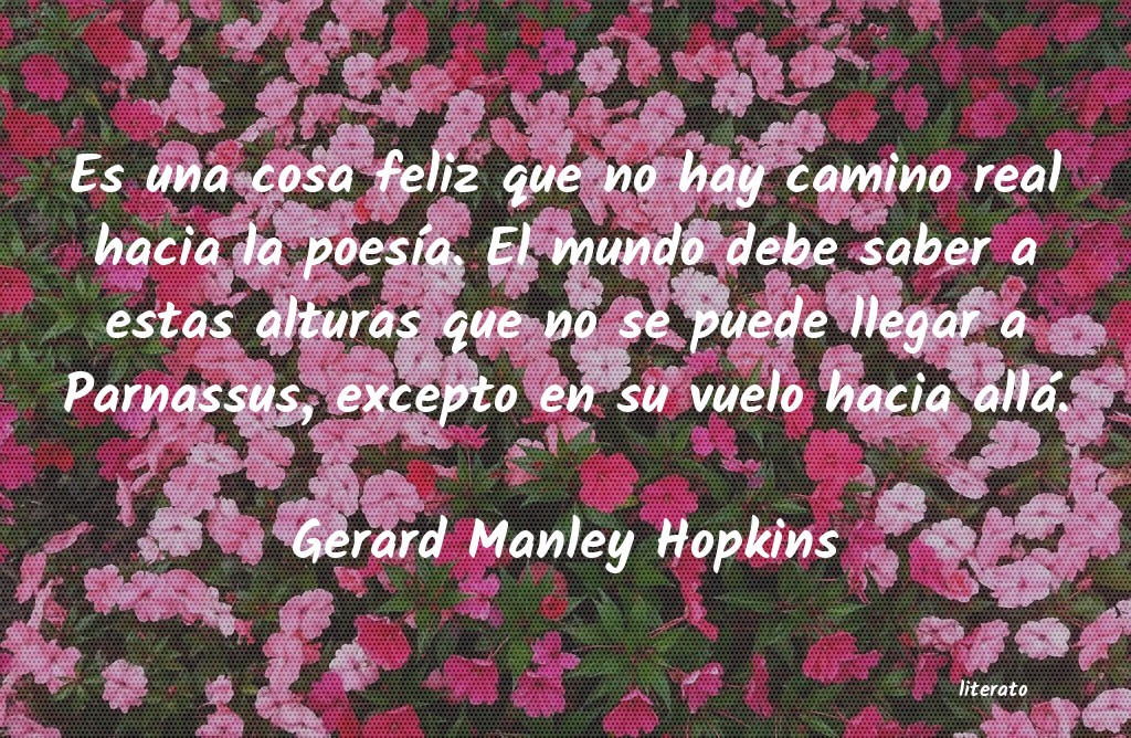 Frases de Gerard Manley Hopkins