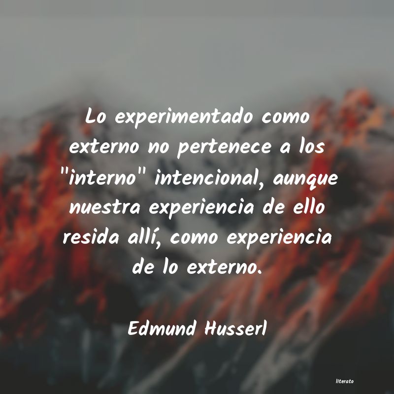frases de Edmund Husserl