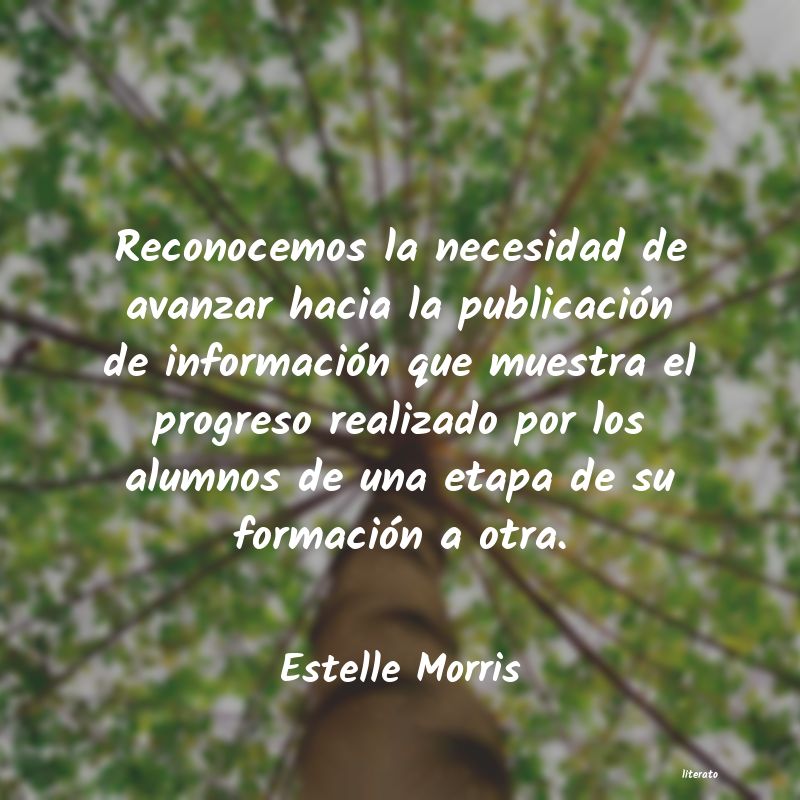 Frases de Estelle Morris