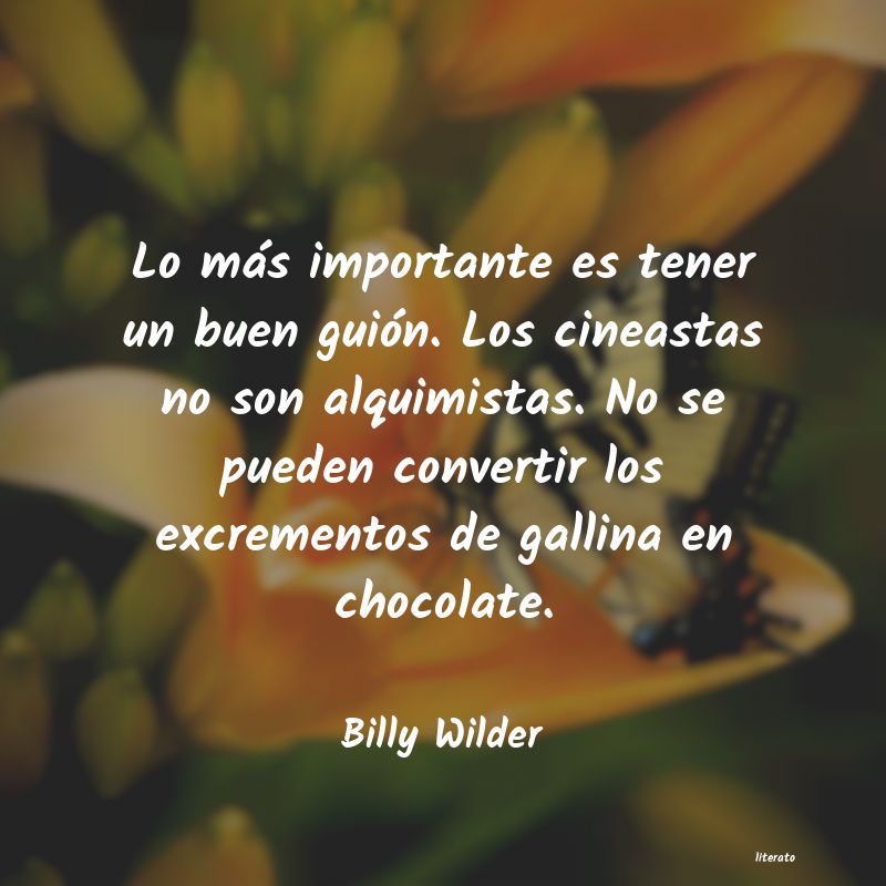 frases de Billy Wilder