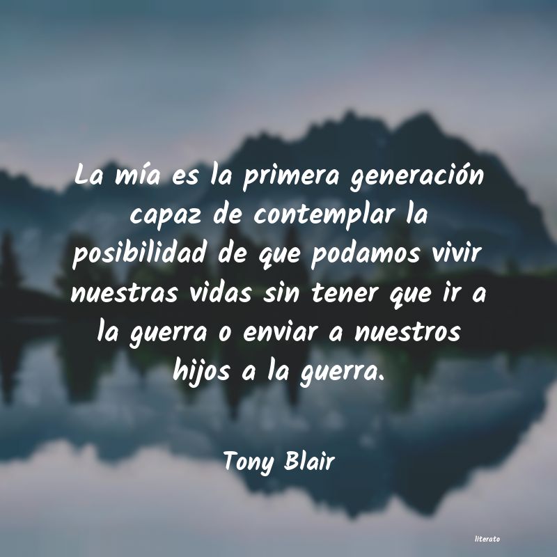 Frases de Tony Blair