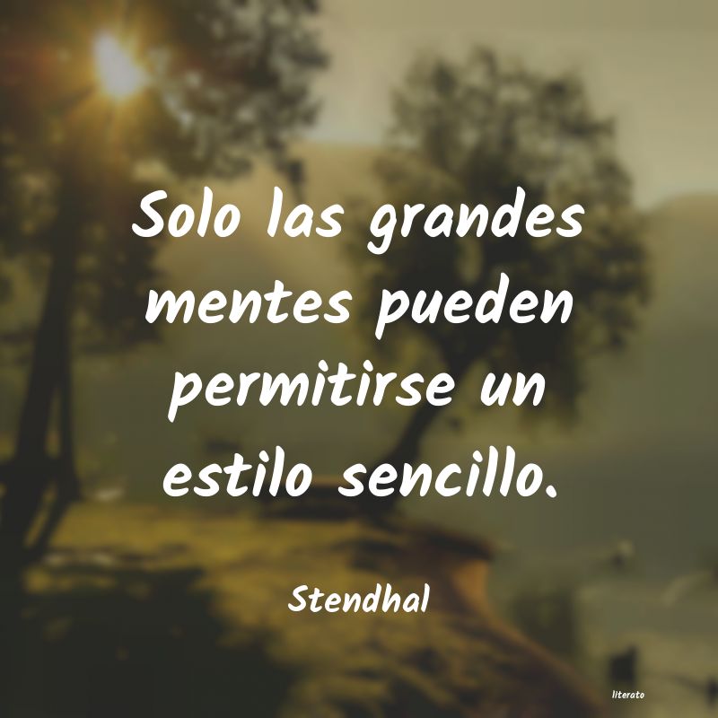 Frases de Stendhal