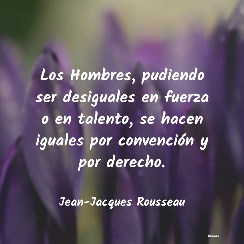 frases de Jean-Jacques Rousseau