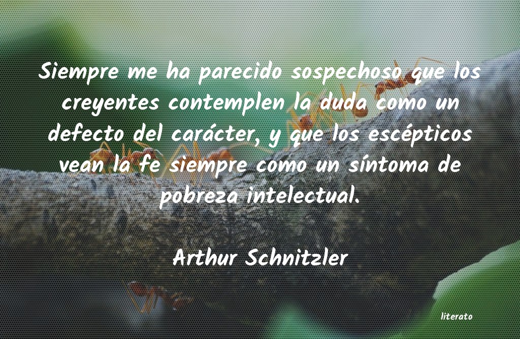 Frases de Arthur Schnitzler