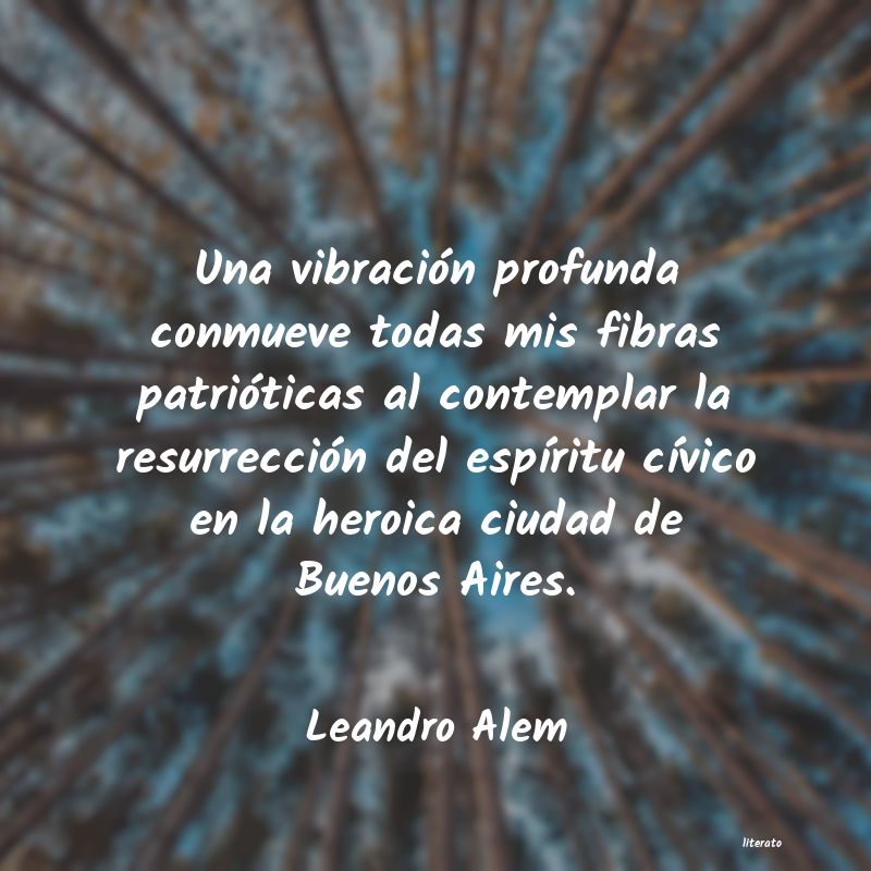 frases de Leandro Alem