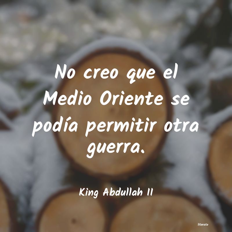 frases de King Abdullah II