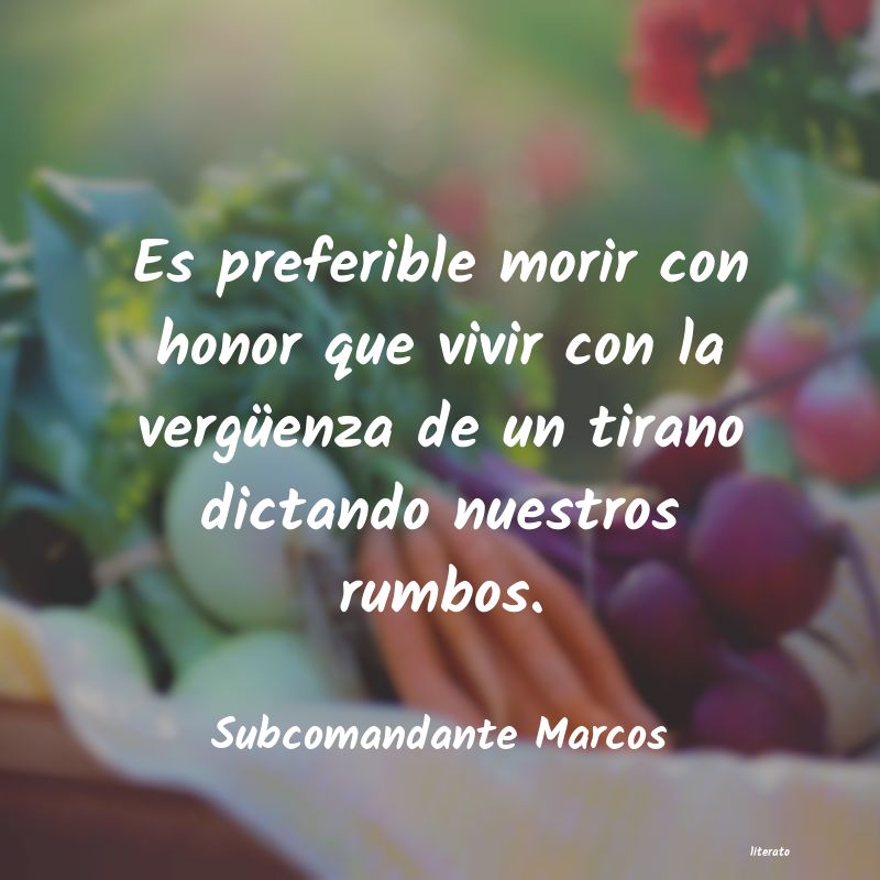 frases de Subcomandante Marcos