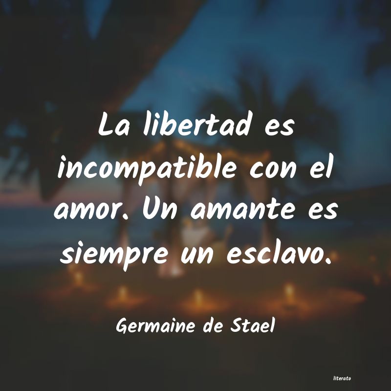 frases de Germaine de Stael