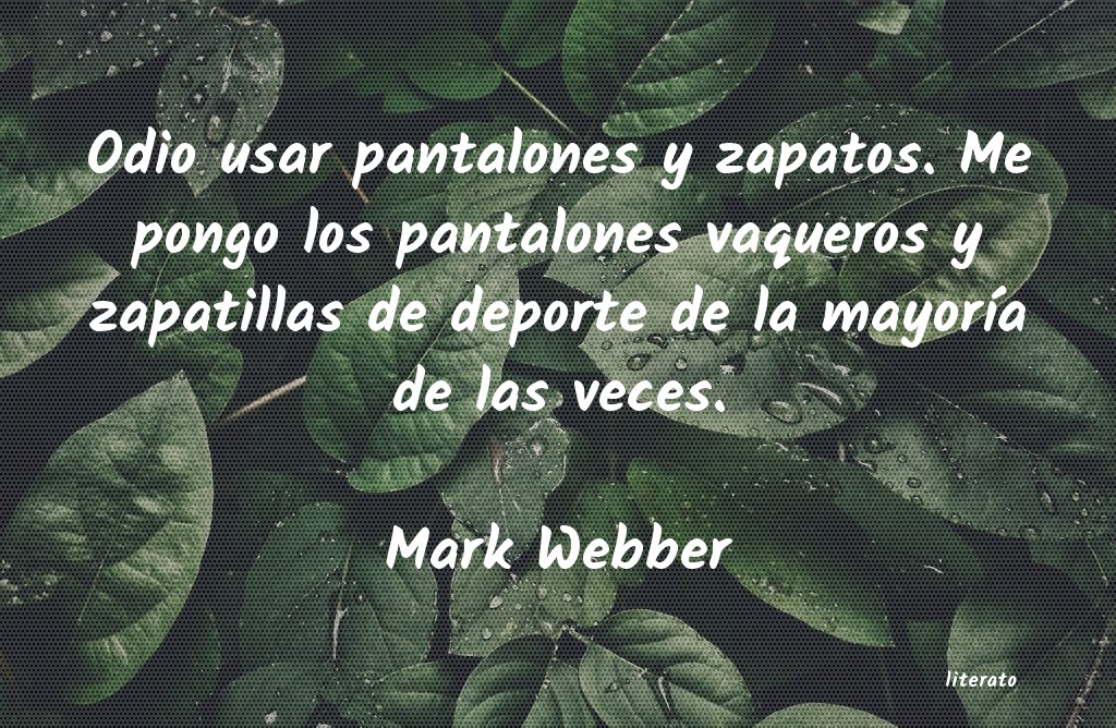 Frases de Mark Webber