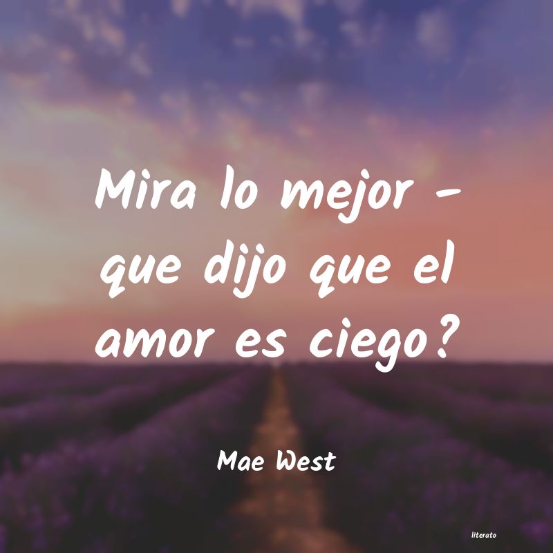 frases de Mae West