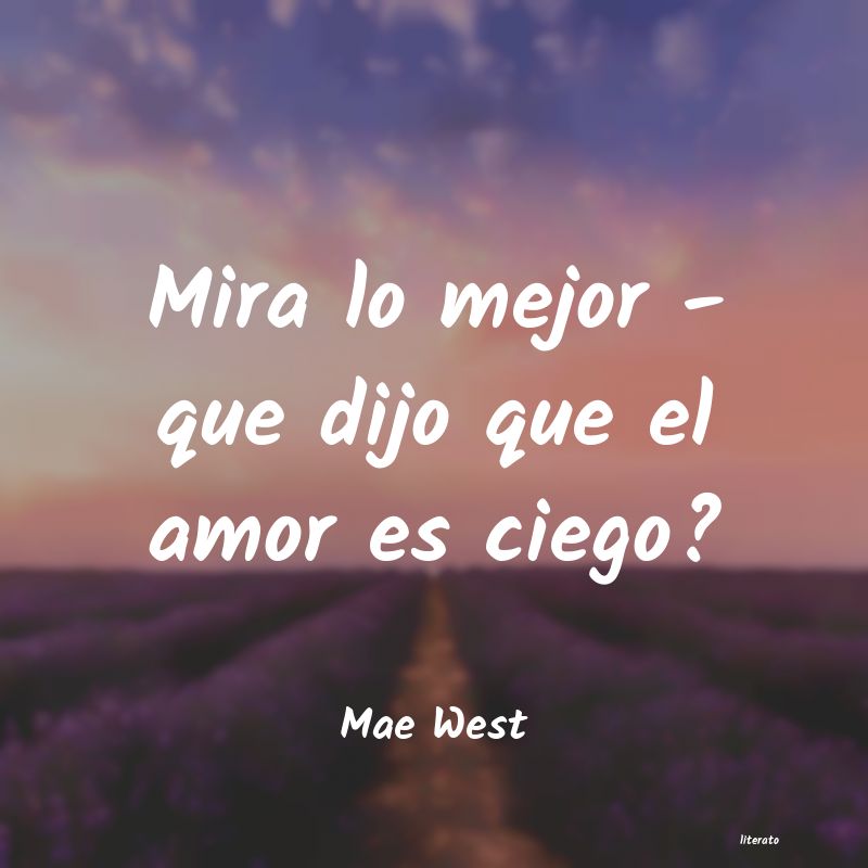 Frases de Mae West