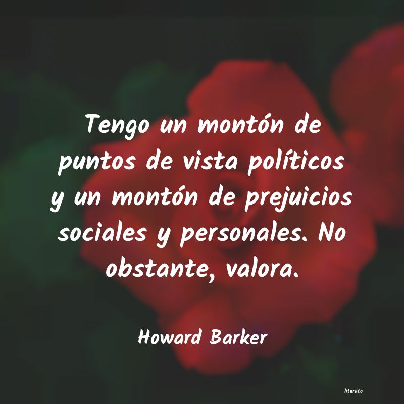 frases de Howard Barker