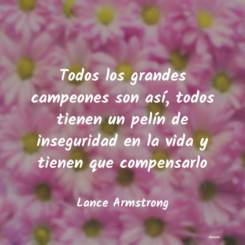frases de Lance Armstrong