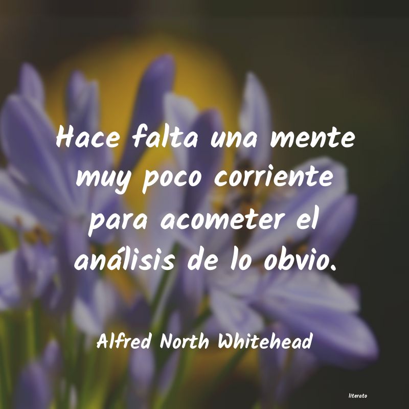 Frases de Alfred North Whitehead