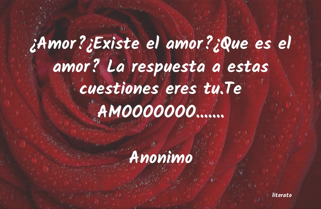 Amor?¿Existe el amor?¿Que es el amor