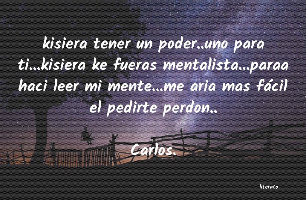 Frases de Carlos.