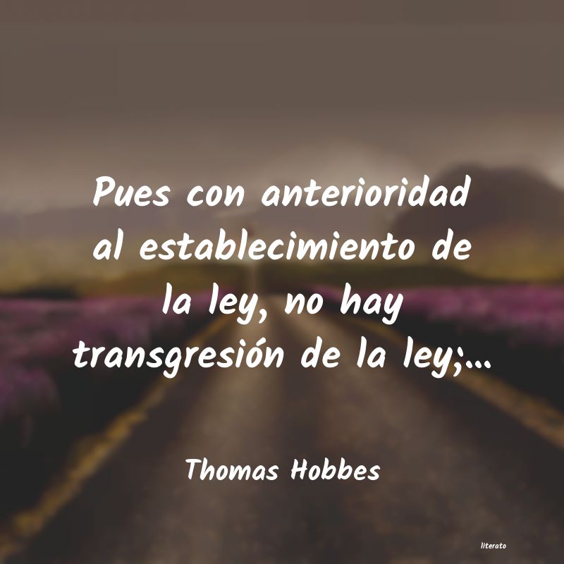 Frases de Thomas Hobbes