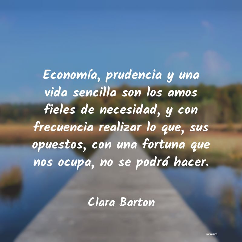 frases de Clara Barton