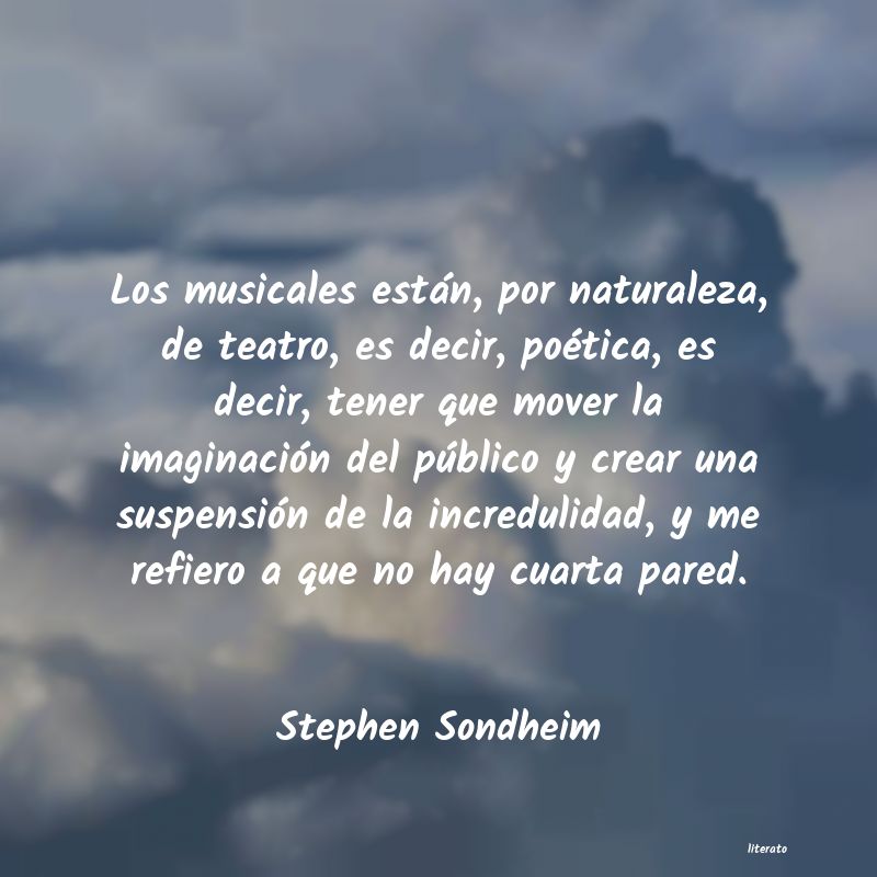 frases de Stephen Sondheim
