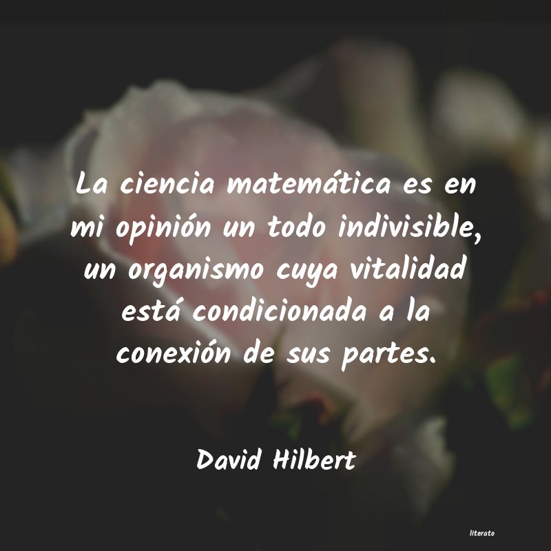 Frases de David Hilbert