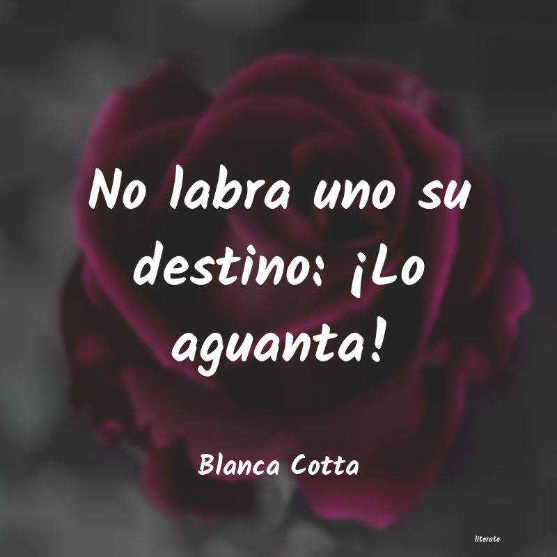 Frases de Blanca Cotta