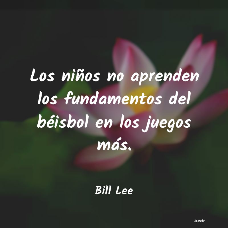Frases de Bill Lee