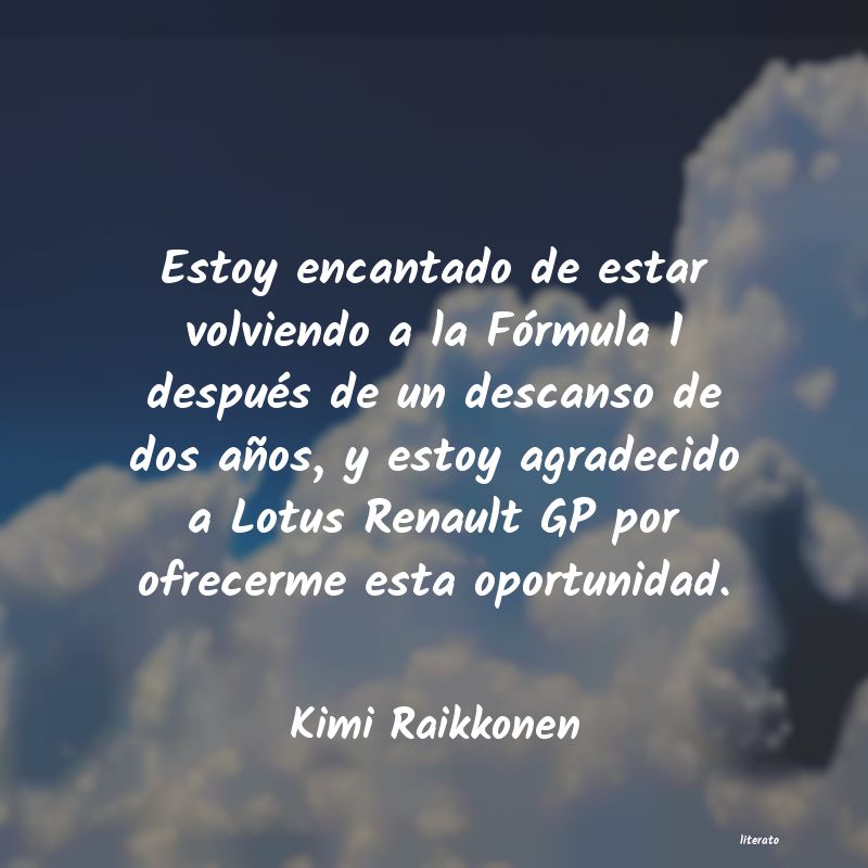 Frases de Kimi Raikkonen