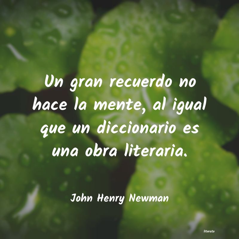 frases de John Henry Newman