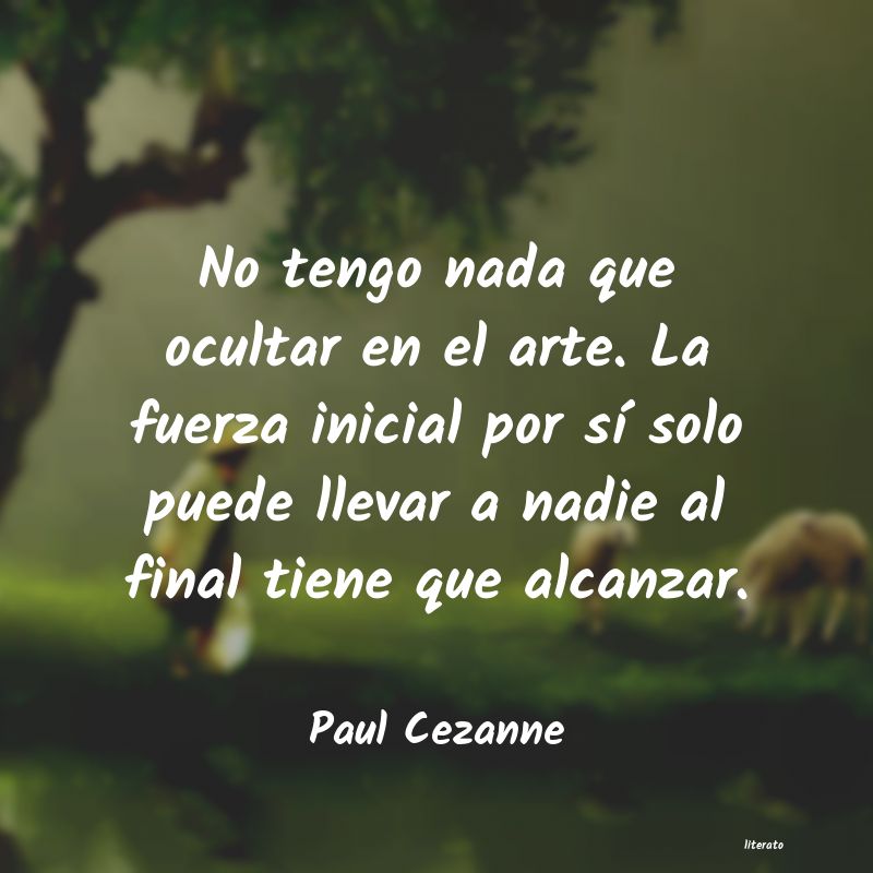 frases de Paul Cezanne