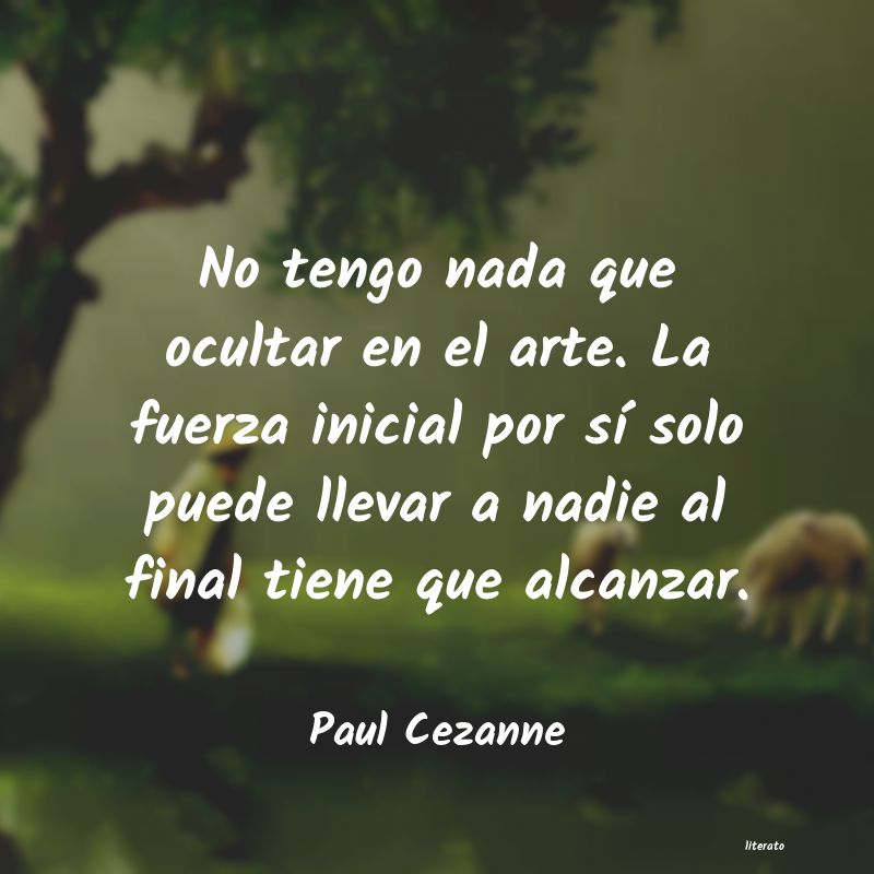 Frases de Paul Cezanne