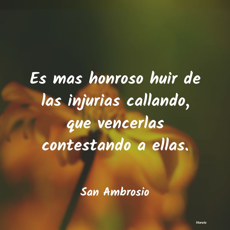 Frases de San Ambrosio