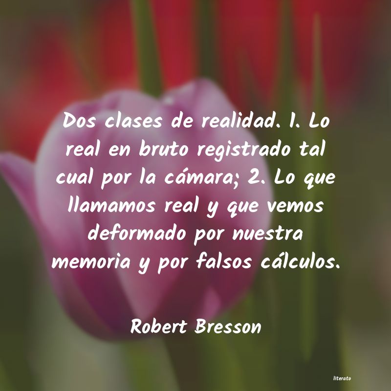 frases de Robert Bresson