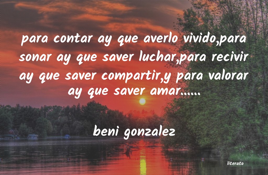 Frases de beni gonzalez