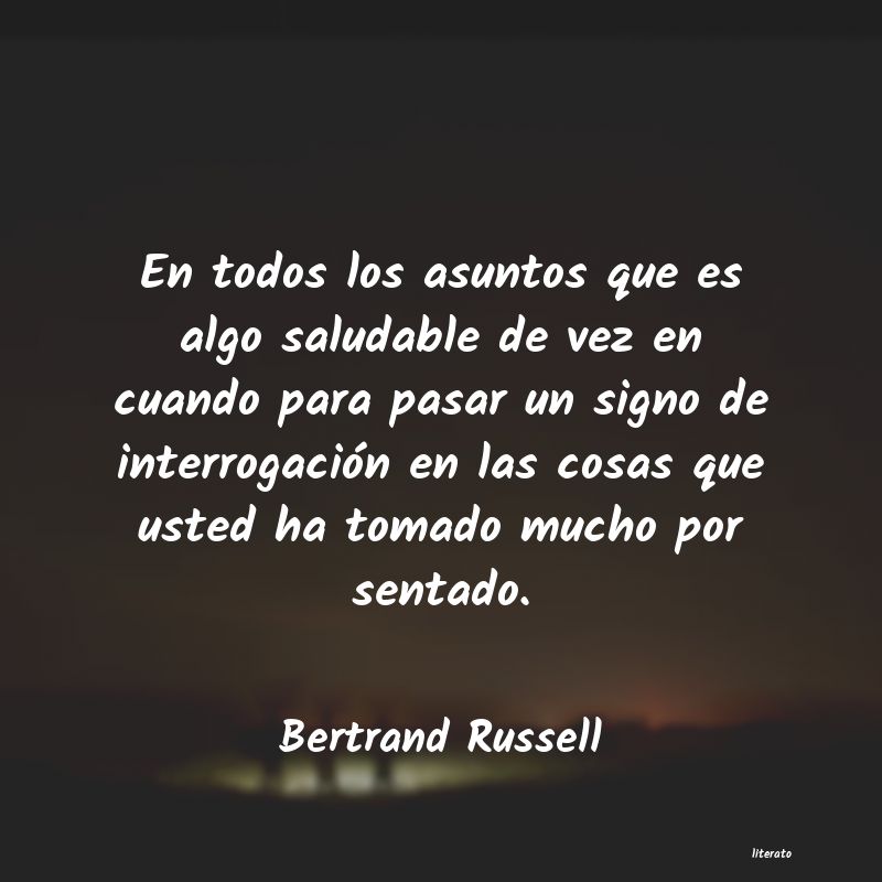 Frases de Bertrand Russell