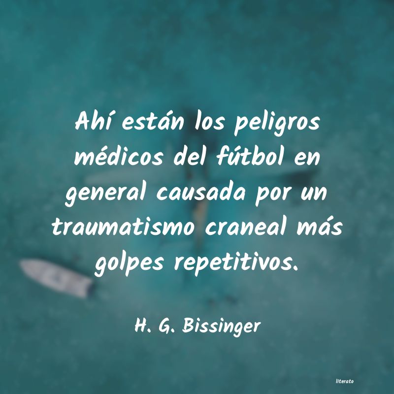 frases de H. G. Bissinger
